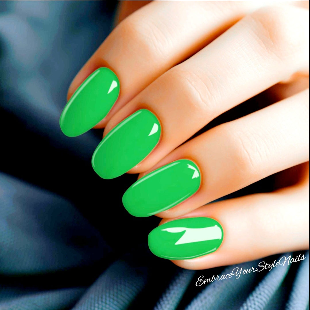 Embrace Your Style Nails Neon Green Nail Wraps