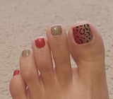 Ombre Leopard Pedicure Wraps