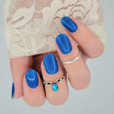 Brilliant Blue Wanderlust Gel Nail Wraps (NG409)