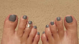 Smooth Grey Pedicure Wraps