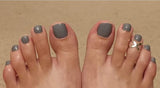 Smooth Grey Pedicure Wraps