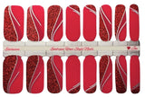 Cherry Glitz Nail Wraps