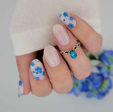 Forget Me Nots Gel Nail Wraps (NG190)