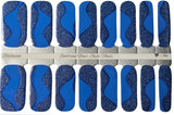 Cobalt Waverunner Nail Wraps