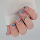 Fly Away French Gel Nail Wraps (NG287)