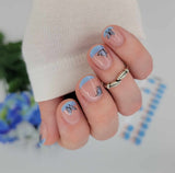 Fly Away French Gel Nail Wraps (NG287)