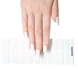 White Pearl Gel Nail Wraps (NG185)