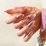 Champagne Shimmer Deluxe Semi-Cured Gel Nail Strips