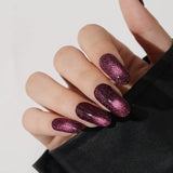Plum Stardust Deluxe Semi-Cured Gel Nail Strips