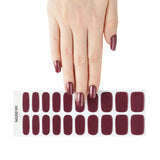 Sparkling Bordeaux Deluxe Semi-Cured Gel Nail Strips