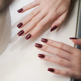 Sparkling Bordeaux Deluxe Semi-Cured Gel Nail Strips