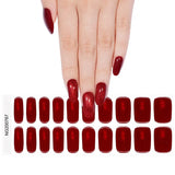 New! Scarlet Cats Eye Deluxe Semi-Cured Gel Nail Strips