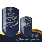 Blue Christmas Nail Wraps