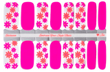 Neon Blossoms Nail Wraps