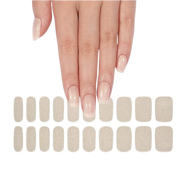 Delicate Shimmer Gel Nail Wraps (NG618)