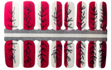 Scarlet Silhouette Nail Wraps