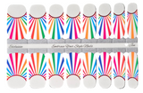 Rainbow French Nail Wraps