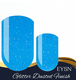 Neon Blue Glitz Nail Wraps