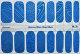 Bluedazzled Whirl Nail Wraps