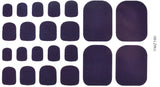 Deep Purple Pedicure Wraps