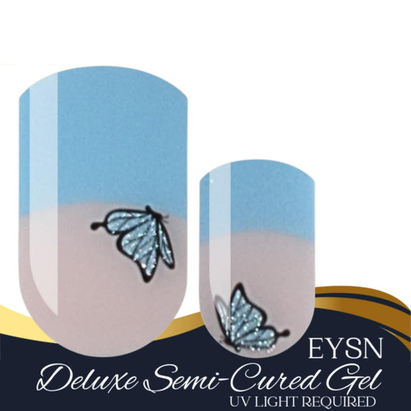 Fly Away French Gel Nail Wraps (NG287)