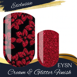 Crimson Blooms Nail Wraps