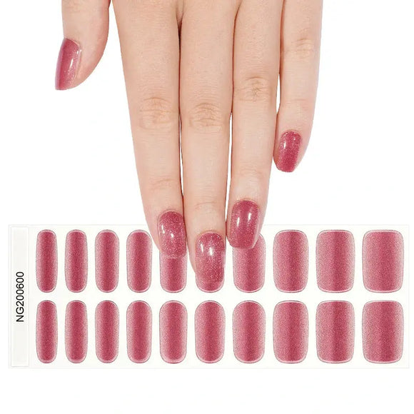 Blush Rose Wanderlust Gel Nail Wraps (NG600)