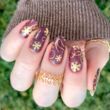 Whirling Snowflakes Nail Wraps