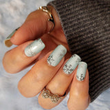 Minted Flurries Nail Wraps