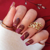 Burgundy Wine Nail Wraps