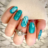 Winter Plaid Nail Wraps