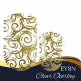 Golden Swirls Overlay Nail Wraps