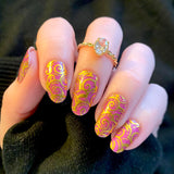 Golden Swirls Overlay Nail Wraps