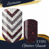 Crimson Chevron Nail Wraps