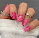 Strawberry Glitz Nail Wraps