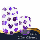 Violet Roses Overlay Nail Wraps