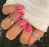 Strawberry Glitz Nail Wraps