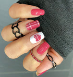 Plaid at Heart Nagelfolien