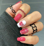 Plaid at Heart Nagelfolien