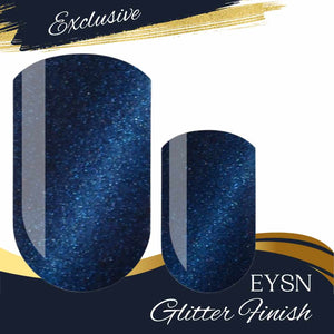 Navy Cats Eye Nail Wraps