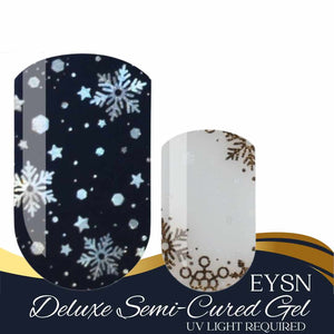 Midnight Flurries Gel Nail Wraps (NG042)