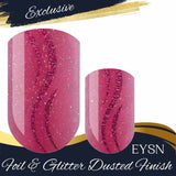 Raspberry Spark Nail Wraps