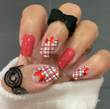 Bowdacious Plaid Nagelfolien