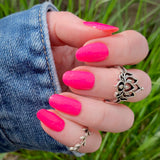 Neon Pink Glitz Nail Wraps
