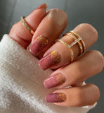 Golden Embers Nail Wraps