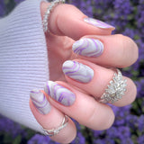 Etched in Lavender Nail Wraps