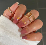 Golden Embers Nail Wraps