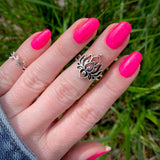 Neon Pink Glitz Nail Wraps