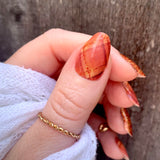 Amber Plaid Nail Wraps