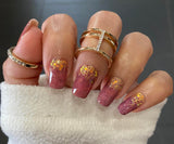 Golden Embers Nail Wraps